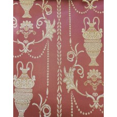 Jacquard Roma collection, Color Burguandy, Fabric sold By the Yard, 58 