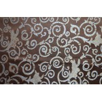 Jacquard Fabric Color Chocolate, Fabric sold By the Yards 58 