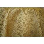 Jacquard Fabric Color Gold, Fabric sold By the Yard, 58 