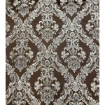 Jacquard Damask, Color Chocolate Fabric sold By the Yard, 58 