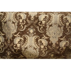 Chenille Renaissance Home Decor Upholstery,Color Brown,  Sold By the Yard