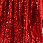 Sequin Raindrop Fabric Red/ 52